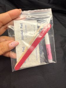 (Sale) Hot Pink Long Press On Nails Oval Shape