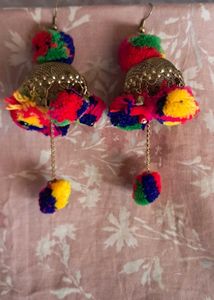 Pompom Earrings