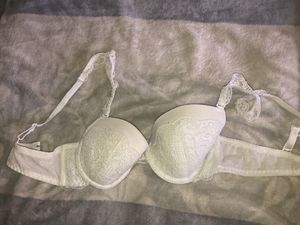 34B Elegant Imported White Lace Padded Bra