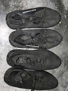 Used Black Sport Sneakers
