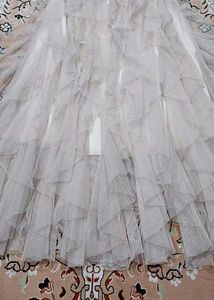 Elegant Ruffled Tulle Skirt
