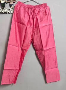 straight Pink Embroidered Kurta