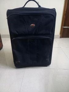 Navy Blue Rolling Suitcase