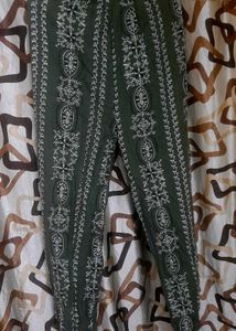 Olive Green Embroidered Co-ord Set