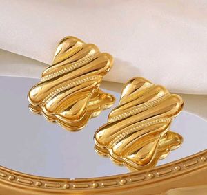 Rectangle Pattern Anti Tarnish Earrings