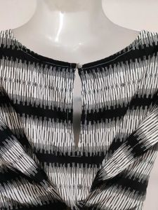 Striped Black &amp; White Top