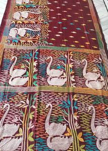 Kantha Embroidery Saree
