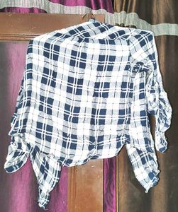 Check Shirt Blue White Colour