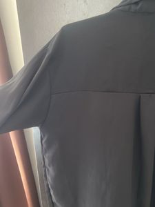 Black Button-Down Top
