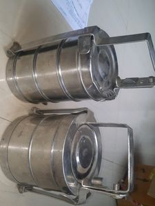 Two STEEL TIFFIN BOX COMBO