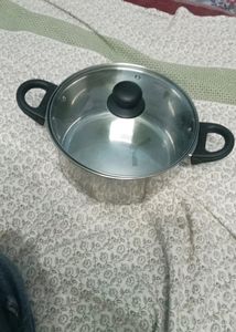 Steel Bhagwana With Glass