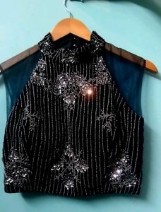 Wedding Wear Heavy Worked/heavy Stoned Blouse