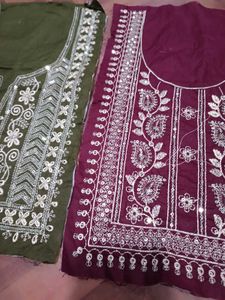 5 Pieces Combo Of Neck Embroidered Patches New