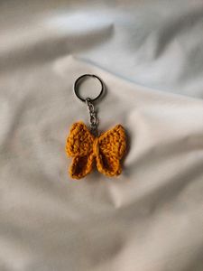 Crochet Bow Keychain