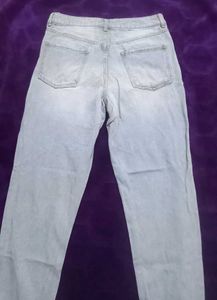 Embroidered Light Wash Jeans