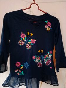 Embroidery Top For Girls