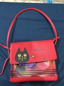 Red Kitty Sling Bag