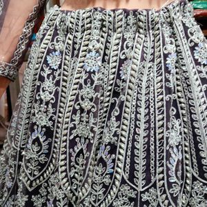 Heavy Embroidery Work Lehenga