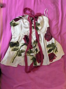 Floral Print Tie Top