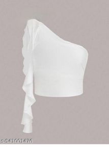 Chic White One-Shoulder Top
