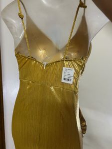 Elegant Gold Maxi Dress