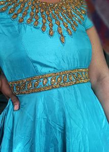 Ethnic Gown Top Bottm Dupatta