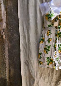 I. Lemon Print Sundress