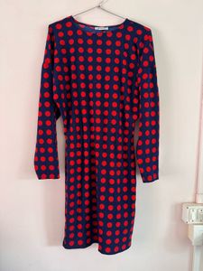 Zara Polka Dotted Midi Dress