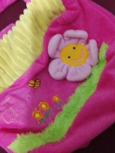 Cute Plush Flower sling Bag