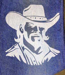 Cowboy Fabric Painted Jeans