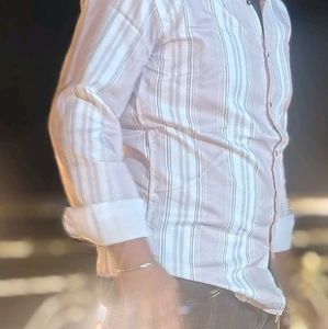 Striped Button-Down Shirt