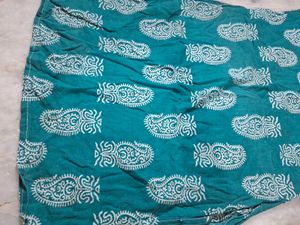 Straight-fit Big Patches Cotton Kurti For Women