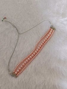 Pink Pearl Triple Layer Choker