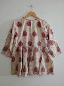 Off white Printed Top (Women)