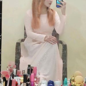Trending Full Flair Aline Dress 2pc