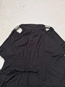 Brown Halter Dress With Unique Sleeve Adjuster