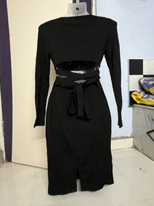 Pintrest Black Long Sleeve Dress