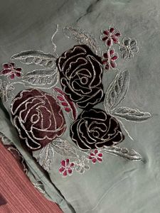 Floral Embroidered Saree
