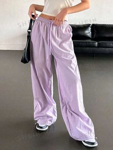 Trendy Lavender Wide Leg Pants
