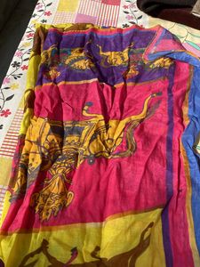 Multi Color Cotton Silk Stole