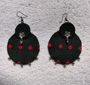 Handmade fabric earrings