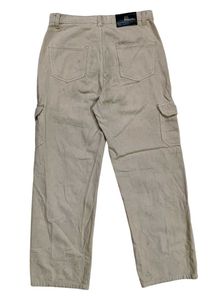 Beige Cargo Baggy Pants