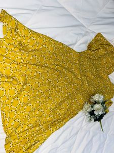 Floral Yellow Dress