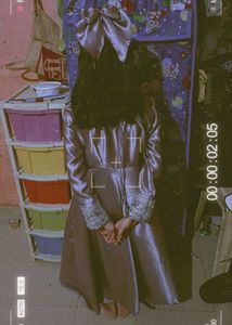 Lavender Colour Gown Full Sleeve