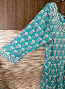 Blue Kurta &amp; Dupatta XXL