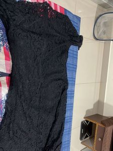 Little black lace dress