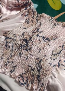 Pink Floral Print Top