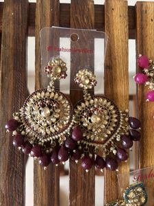Colorful Fashion Earrings for ethnic wear set of 3