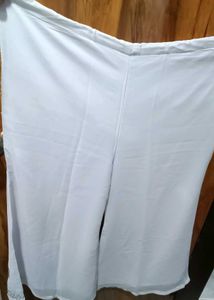 White Palazzo With Siroski Work