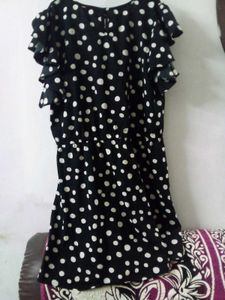 Black Dress With White Dots